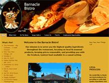 Tablet Screenshot of barnaclebistro.com